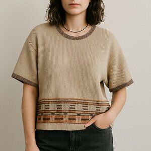 Elizabeth Liz & Co Liz Claiborne Vintage Knit Tee